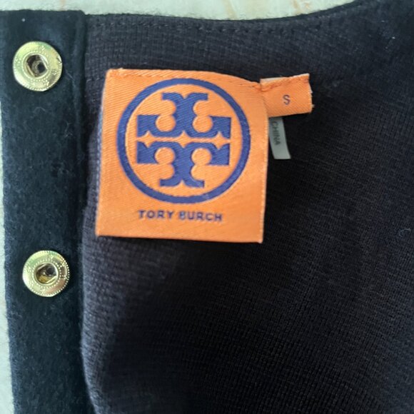 Tory Burch Sz S Anthea Black Knit Dress LBD - Picture 5 of 7